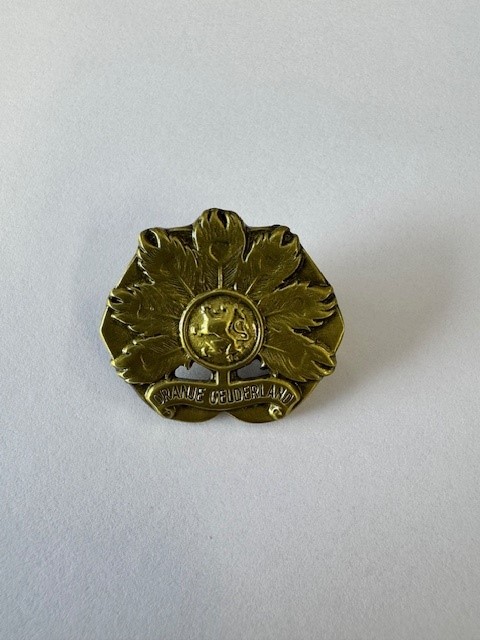 Mini baretembleem Oranje Gelderland