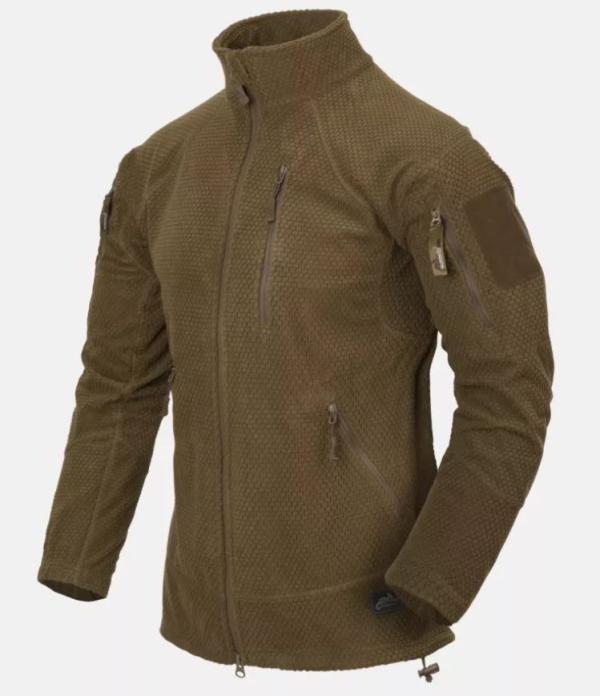 Alpha Grid Fleece Jacket Coyote